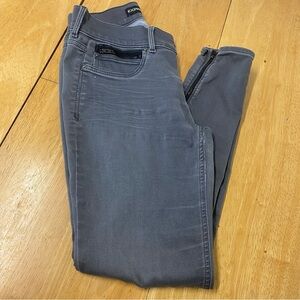 Express Jeans Ankle  Leggings Womens Size 4 Gray